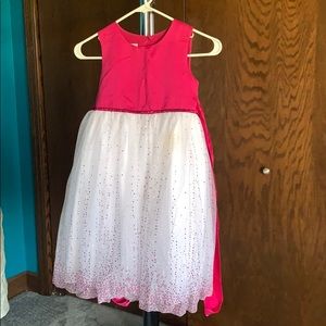 White and Pink Girls Dress